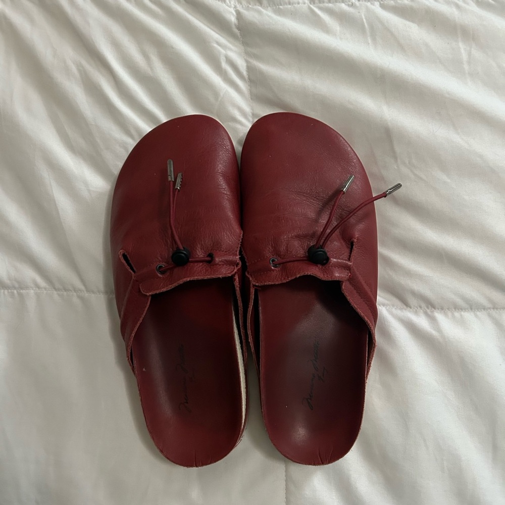 Birkenstock Style Leather Clogs